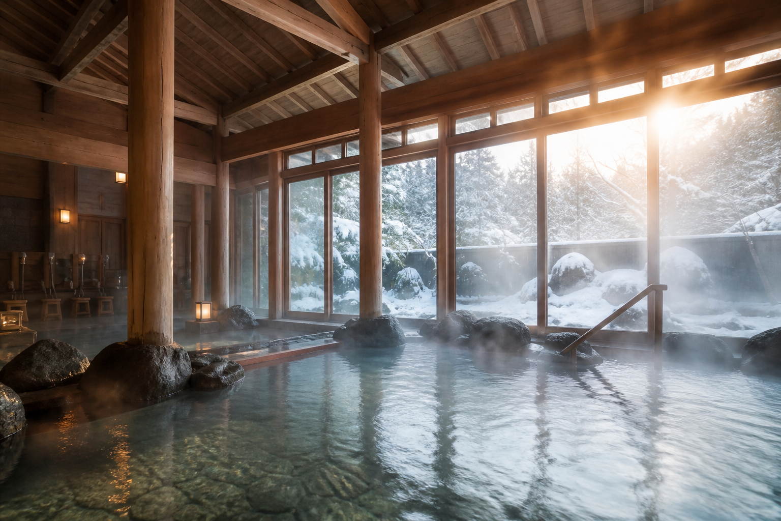 蔦温泉旅館の森の湯