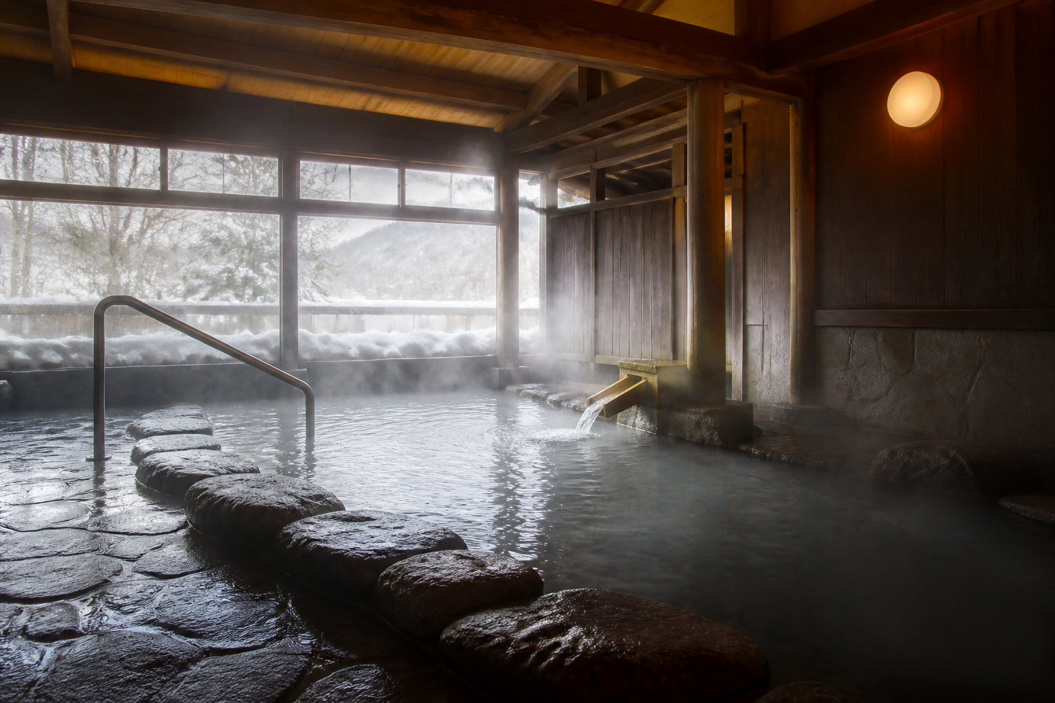 蔦温泉旅館の森の湯