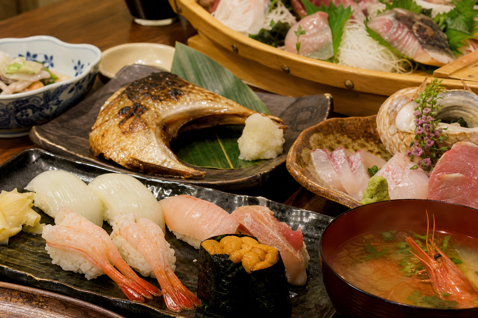 湧別のホタテ料理——お食事処リボン等の絶品シーフード