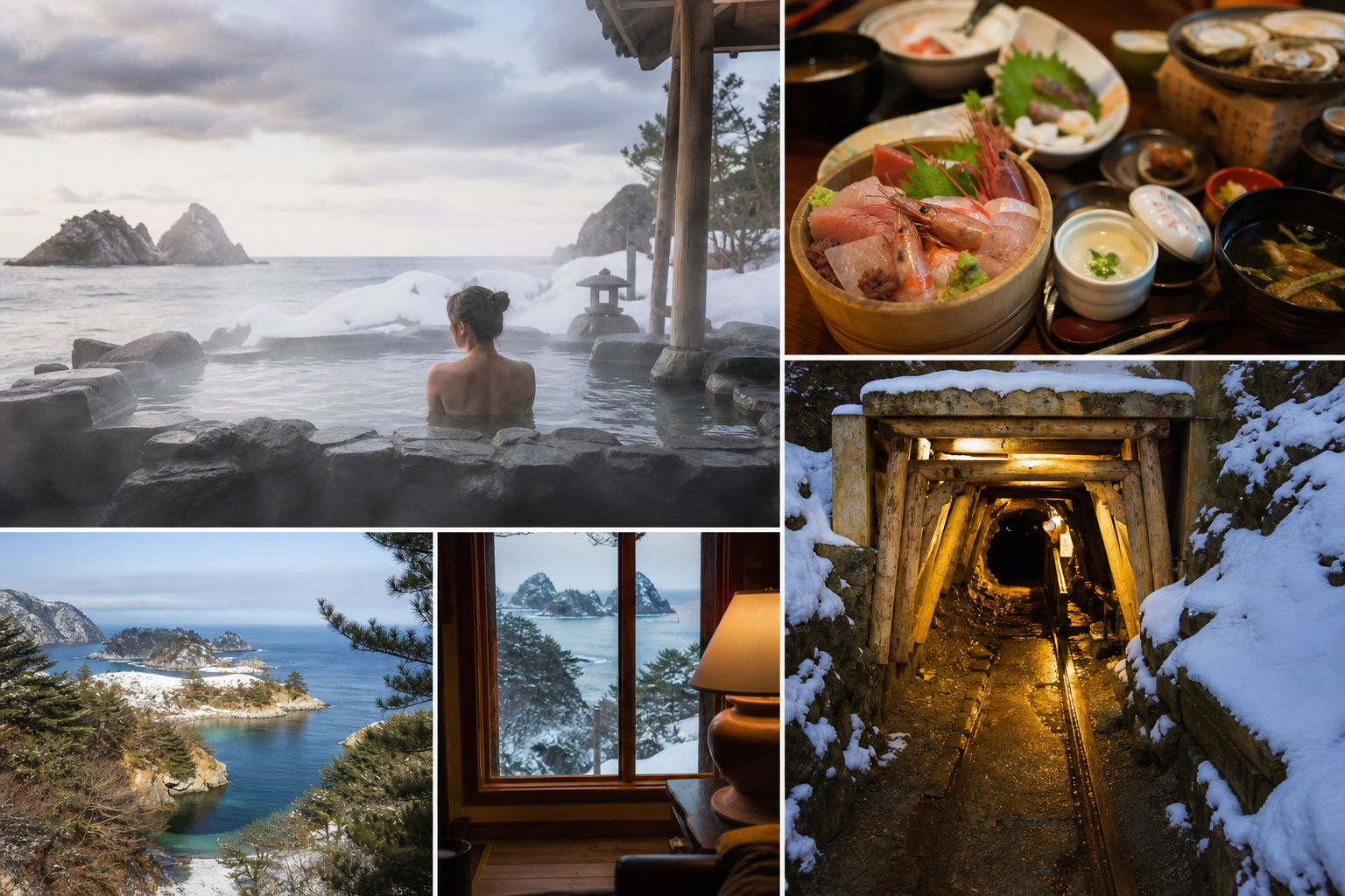 佐渡島周遊——金山・温泉・サドメシ